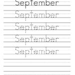 12 Months Of The Year Handwriting Worksheets In 2021 Tracing