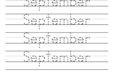 12 Months Of The Year Handwriting Worksheets In 2021 Tracing