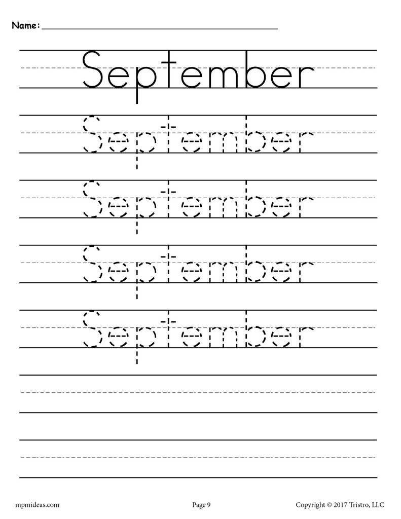 Practice Writing Months Of The Year Worksheet Writing Worksheets