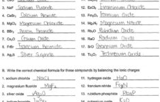 16 Ions And Ionic Compounds Worksheet Answer Key Semesprit