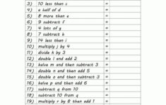 17 Writing Expressions From Word Problems Worksheet 5Th Grade In 2020