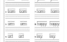1St Grade Handwriting Practice Sheets Worksheets For All Download And