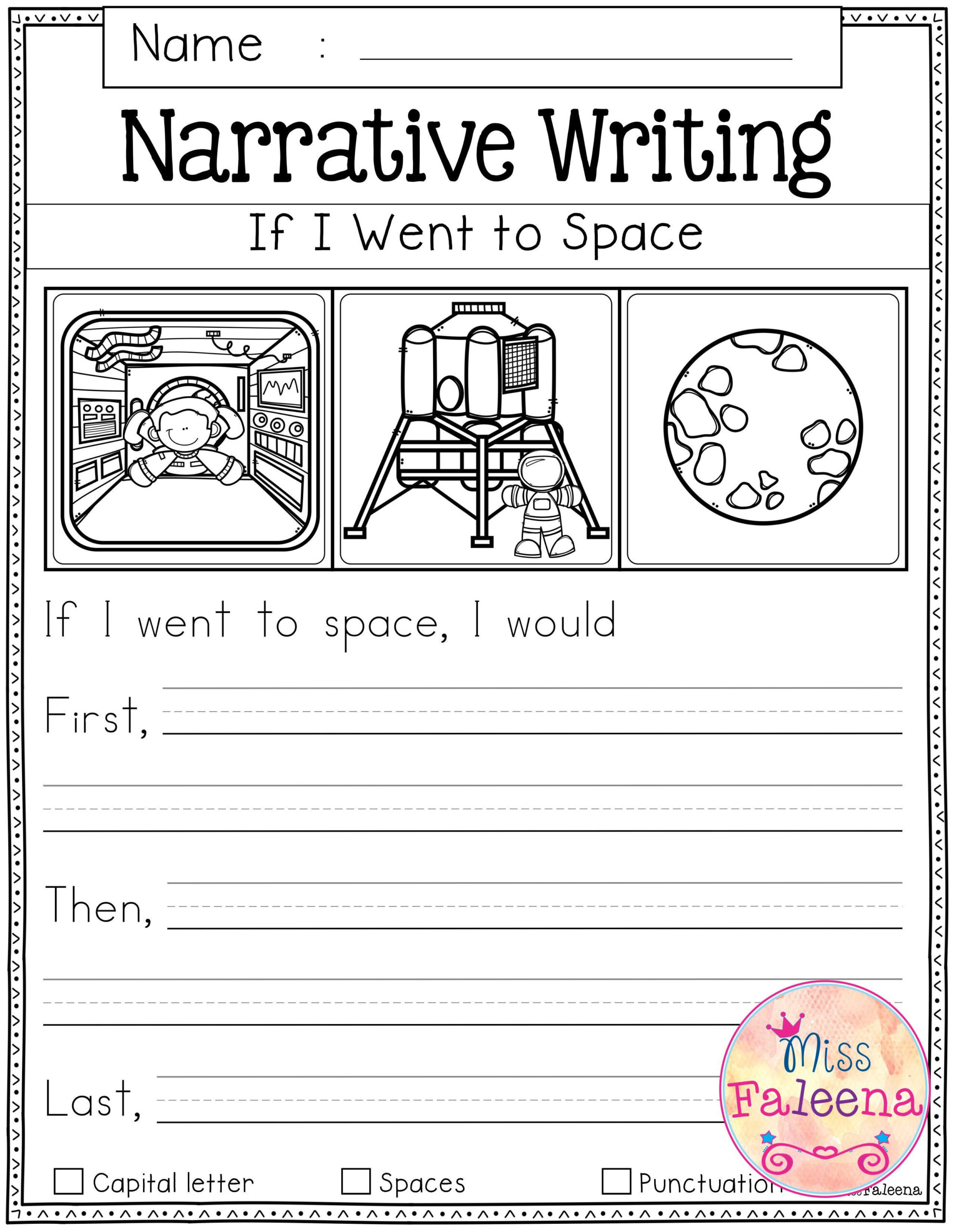 1st Grade Writing Prompt Worksheets Thekidsworksheet