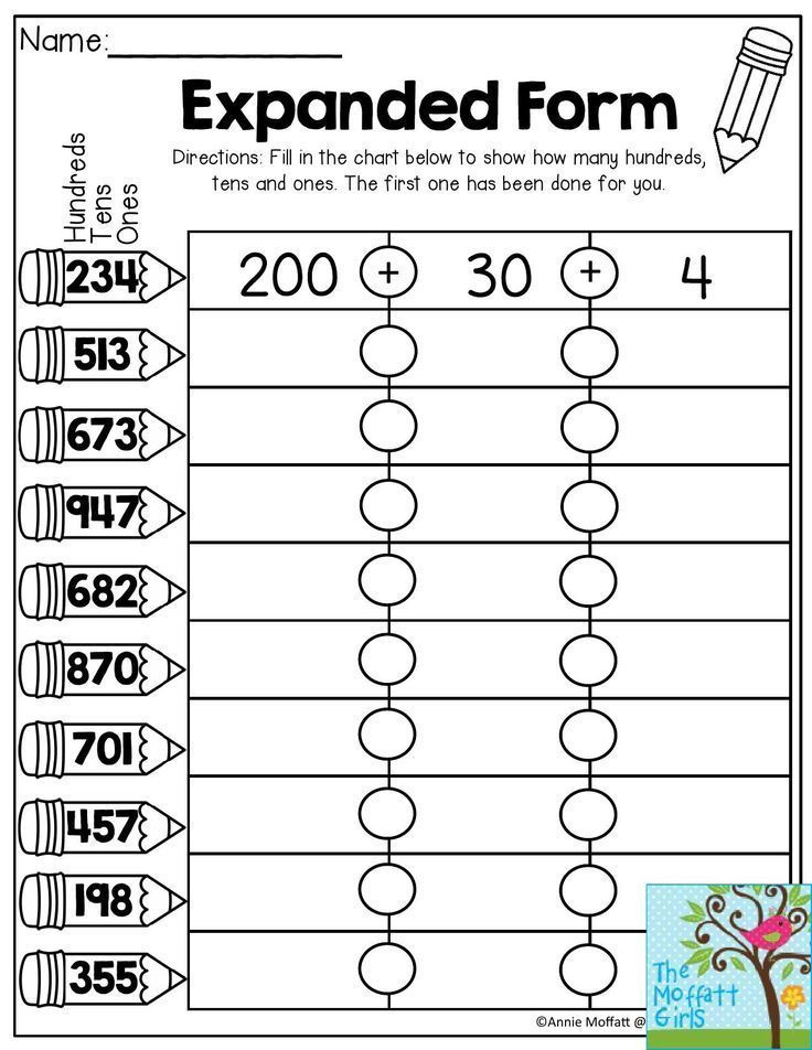 21 Writing Numbers In Expanded Form Worksheet 2nd Grade Worksheets 