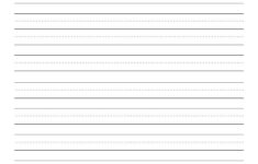 2Nd Grade Blank Writing Paper Second Grade Lined Paper Manuscript
