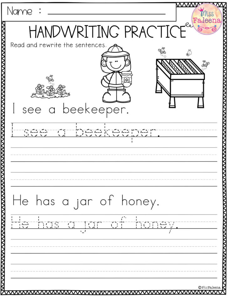 2nd Grade Handwriting Worksheets