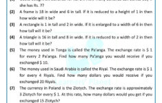 3 Inequality Word Problems Worksheet 7th Grade Single Variable