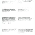 3 Writing Equations From Word Problems Worksheet Word Problem