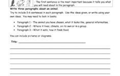 35 Writing A Paragraph Worksheet Free Worksheet Spreadsheet