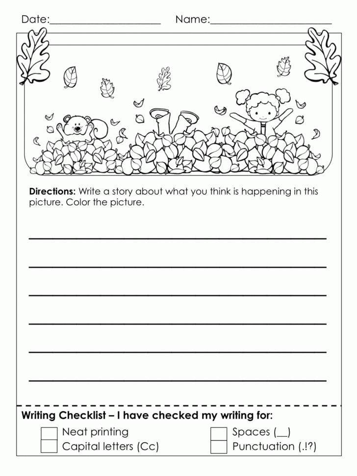 Writing Worksheets For 3rd Graders
