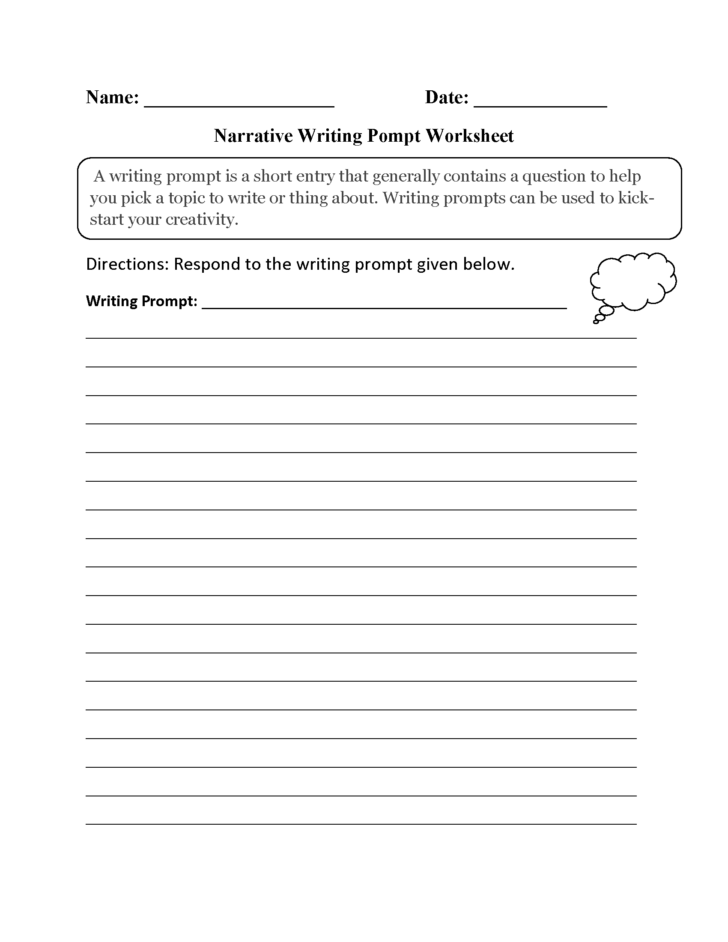 3rd Grade Writing Prompts Worksheets