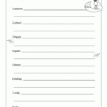 3rd Grade Writing Worksheets Best Coloring Pages For Kids