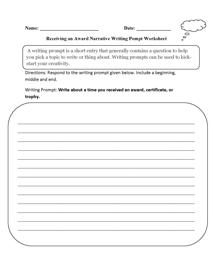 Writing Prompts Worksheets For 3rd Grade
