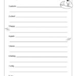 3rd Grade Writing Worksheets Best Coloring Pages For Kids Writing