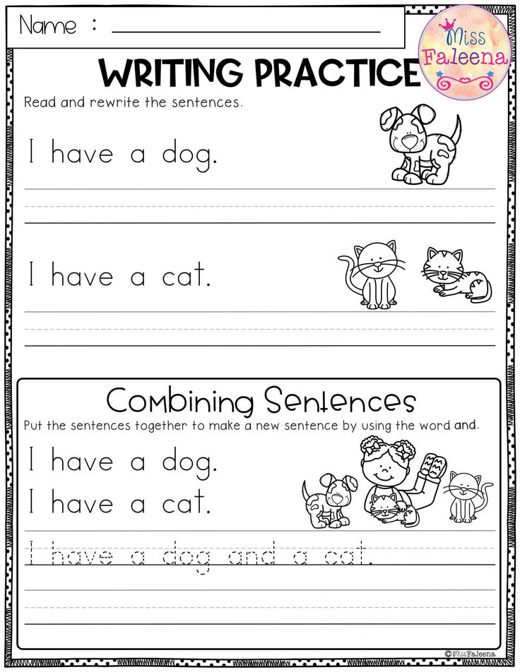 4 Worksheet Free Preschool Kindergarten Worksheets Sentences Unsc 