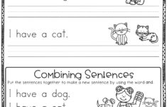 4 Worksheet Free Preschool Kindergarten Worksheets Sentences Unsc