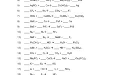 49 Balancing Chemical Equations Worksheets with Answers