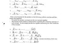 49 Balancing Chemical Equations Worksheets with Answers