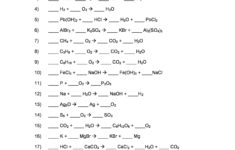49 Balancing Chemical Equations Worksheets with Answers