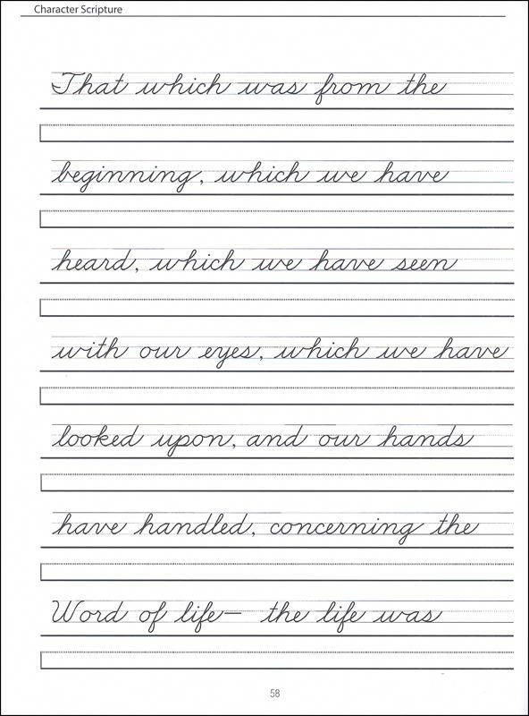 Cursive Writing Worksheets For 4th Grade