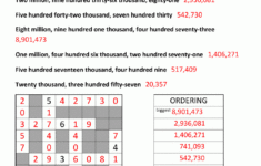 4th Grade Math Worksheets Reading Writing And Rounding BIG Numbers
