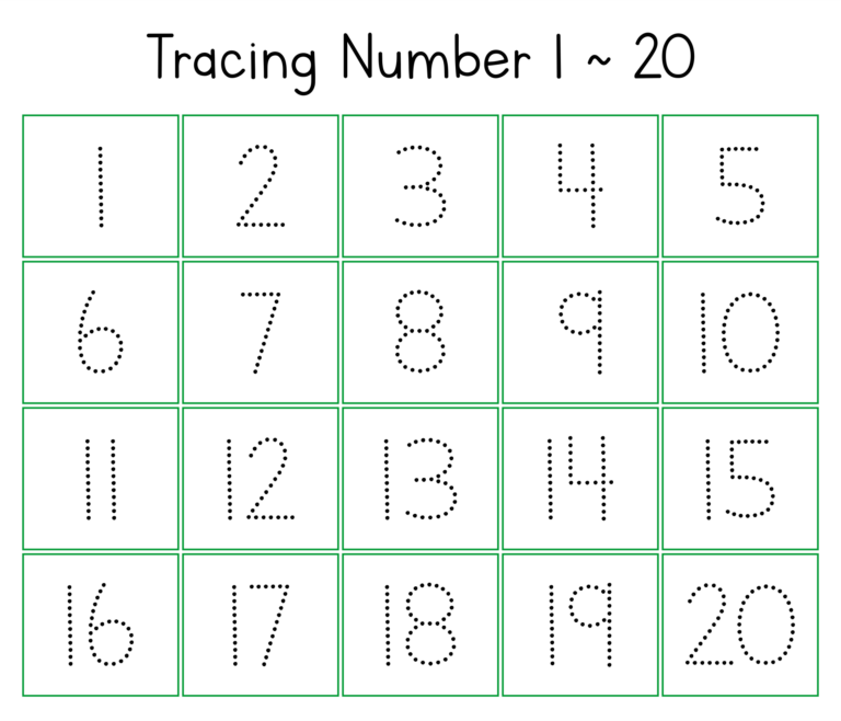 5 Best Writing Numbers 1 20 Printables Printablee | Writing Worksheets