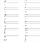 5 Printable Cursive Handwriting Worksheets For Beautiful Penmanship