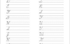 5 Printable Cursive Handwriting Worksheets For Beautiful Penmanship