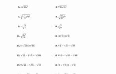 50 Simplifying Radicals Worksheet Answer Key In 2020 Simplifying