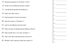 5th G Operations And Algebraic Thinking Write And Interpret Numerical