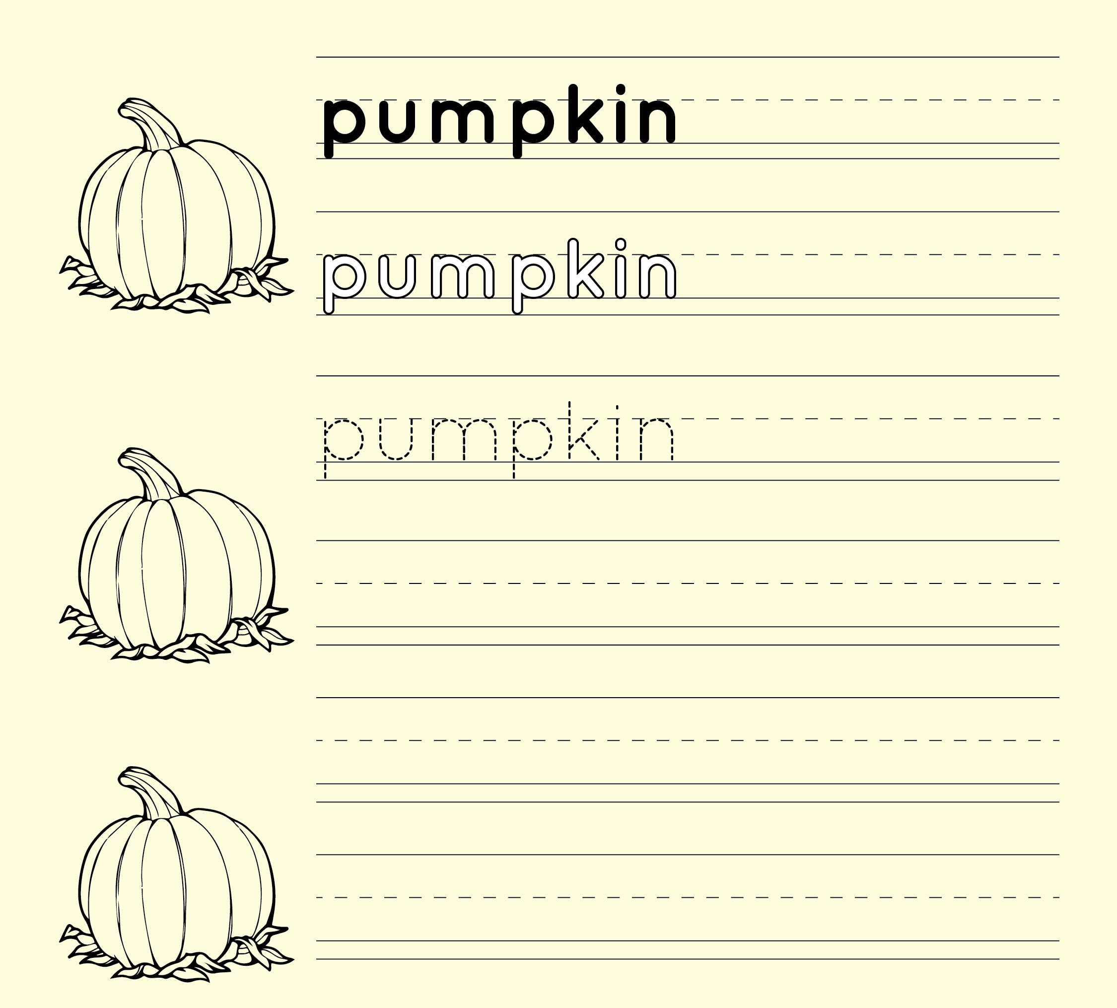 6 Best Worksheets Halloween Handwriting Printables Printablee