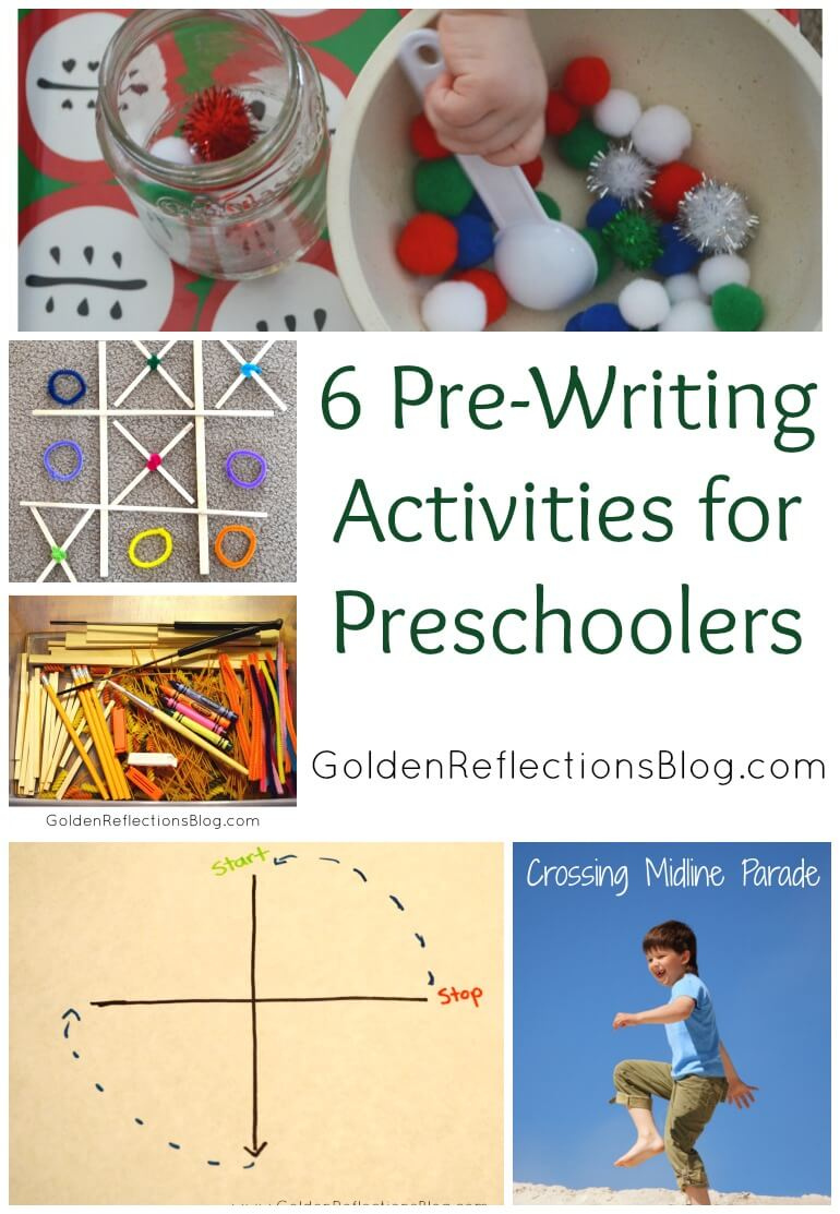 6 Pre Writing Activities For Preschoolers Www GoldenReflectionsBlog 