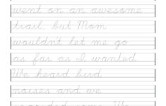 6Th Grade Cursive Handwriting Worksheets Holiday Handwriting Db excel