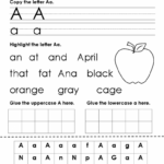 ABC Printable Worksheet For Kindergarten 101 Printable