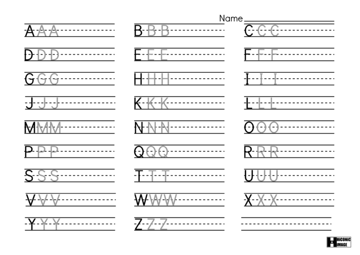 Alphabet Practice Writing Worksheets