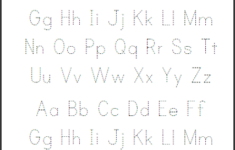 ABCs Dashed Letters Alphabet Handwriting Practice Worksheet Free To