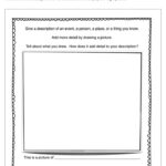 Adding Details Worksheet Writing Worksheets Kids Math Worksheets
