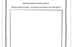 Adding Details Worksheet Writing Worksheets Kids Math Worksheets