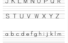 Alphabet Handwriting Worksheets A To Z For Preschool To First Grade