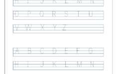 Alphabet Handwriting Worksheets A To Z For Preschool To First Grade