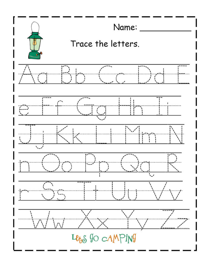 Practice Writing Sheets Pre K