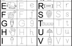 Alphabet Tracing Printables For Kids Preschool Worksheets