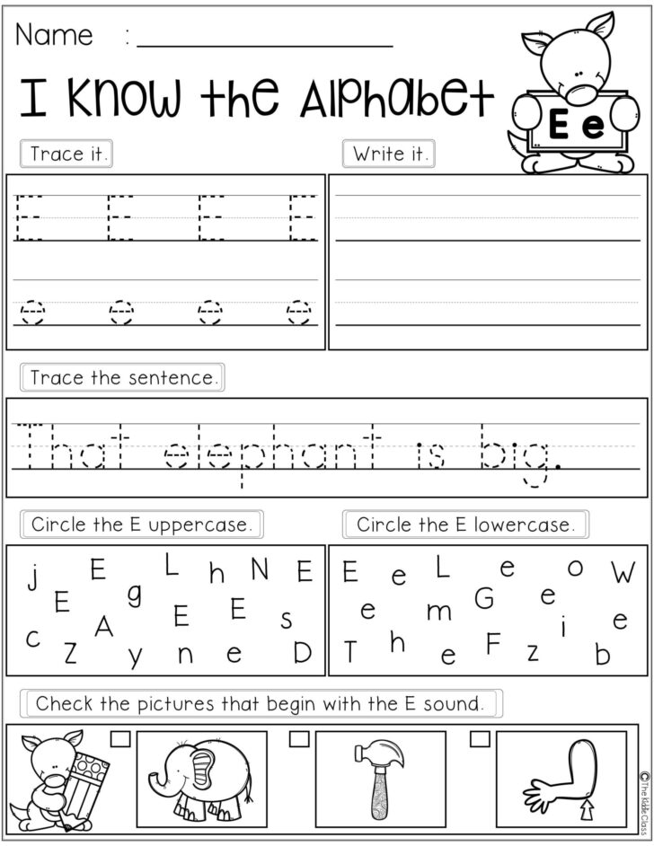 Writing Alphabet Worksheets For Grade 1