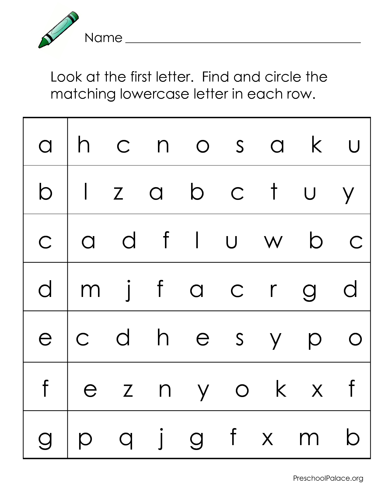 Alphabet Worksheets Kindy AlphabetWorksheetsFree