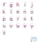 Alphabet Writing Sheet Lowercase