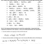 Balancing Chemical Equations Worksheet Grade 10 Db Excel