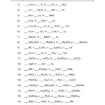 Balancing Chemical Equations Worksheet Grade 12 Printable Worksheets