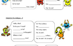 Beginners Dialogues Worksheet