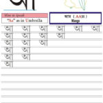 Bengali Worksheet For Practice AA Writing Worksheets Letter
