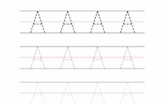 Big Letter A Writing Worksheet The Learning Site